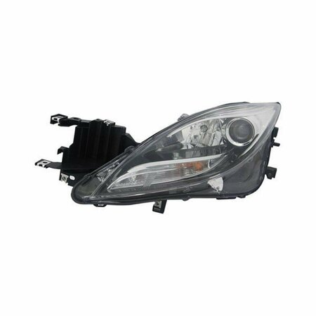 ESCAPADA Halogen Hand Left Hand Capa Headlight Assembly for 2011-2013 Mazda 6 - Black ES3072691